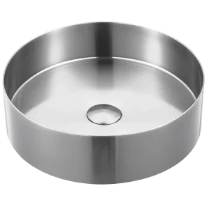 MA007 INOX malja allas pyöreä harjattu teräs
