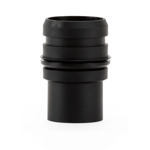 Musta urosliitin 38 mm letkulle, S26, DE120, korkealaatuinen.